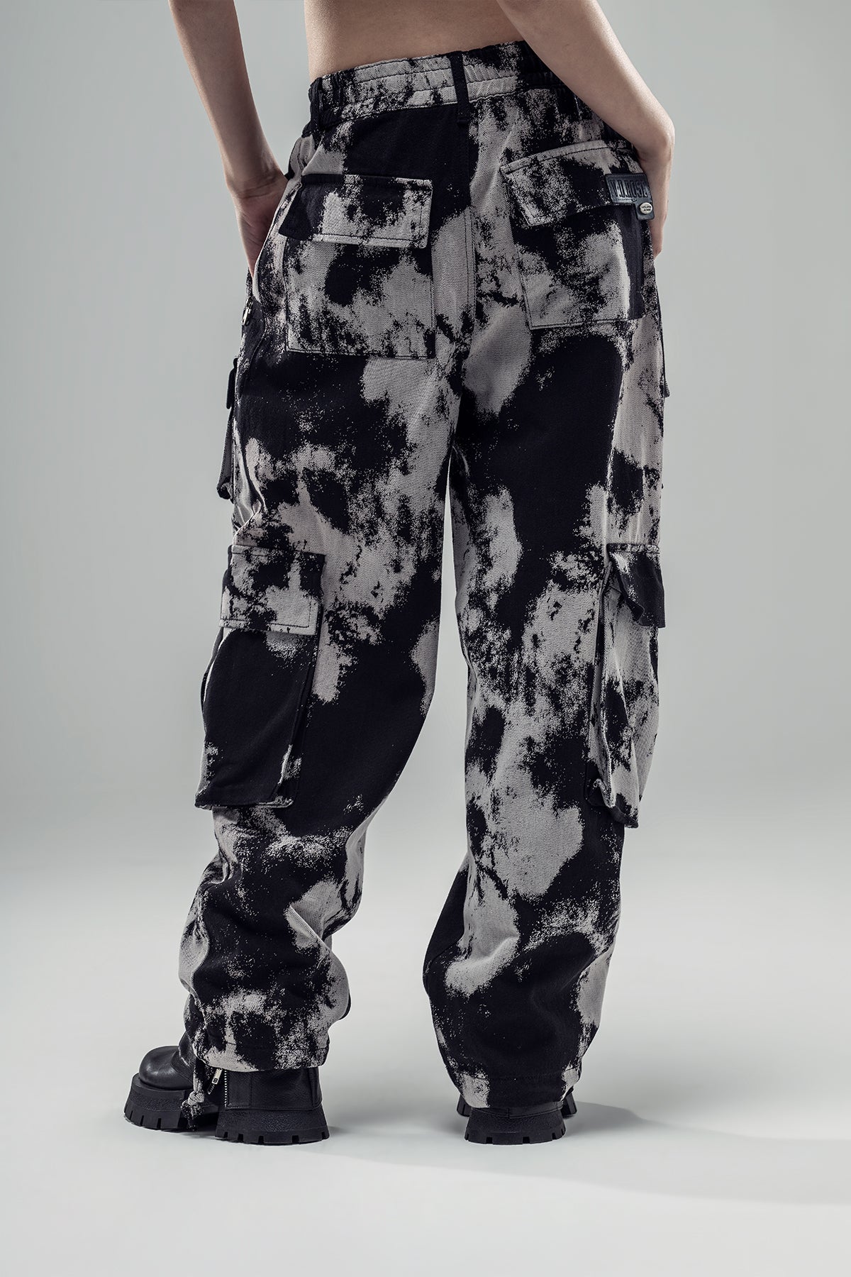 Black Grey Trousers 20114