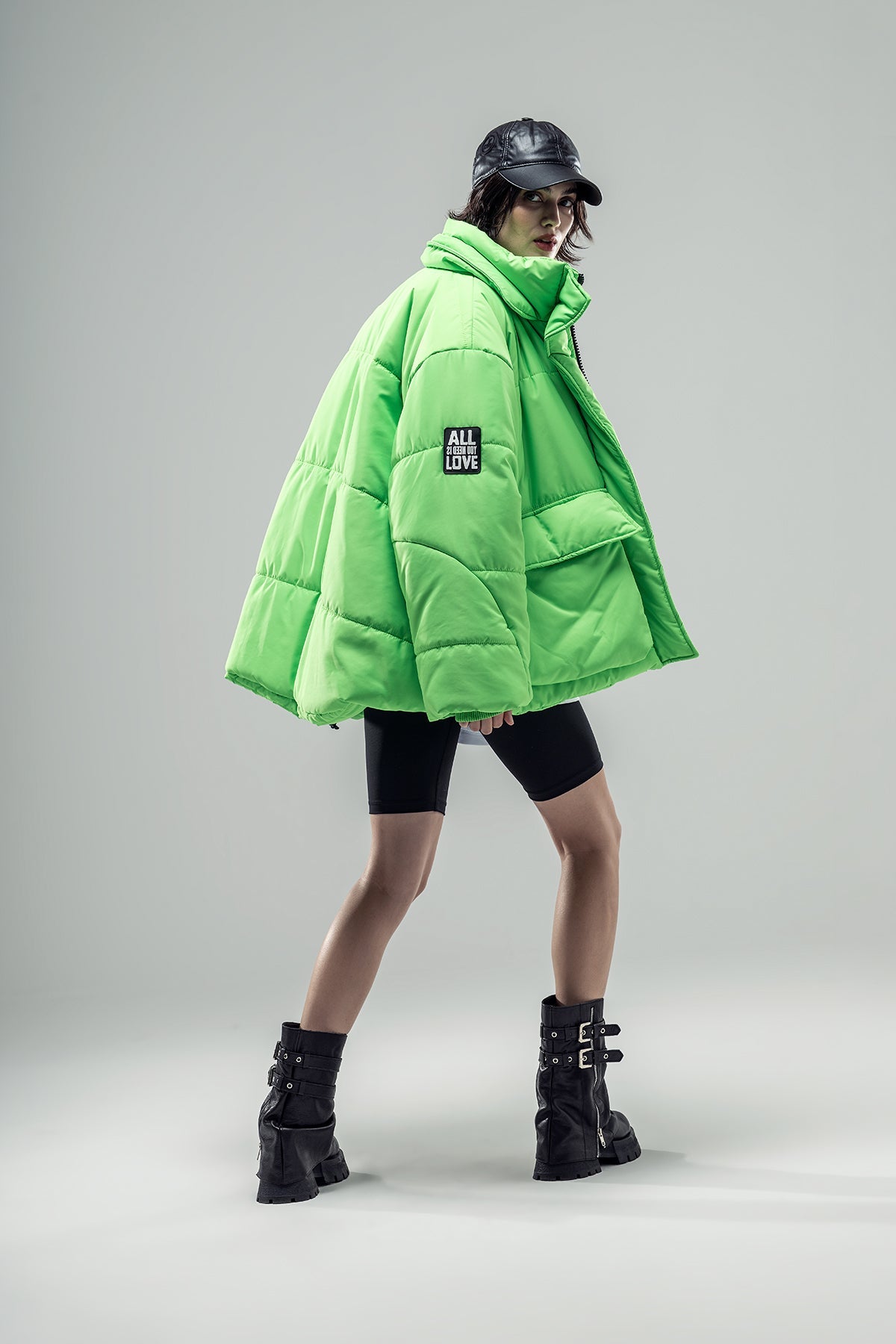 Green Neon Blouson 20236